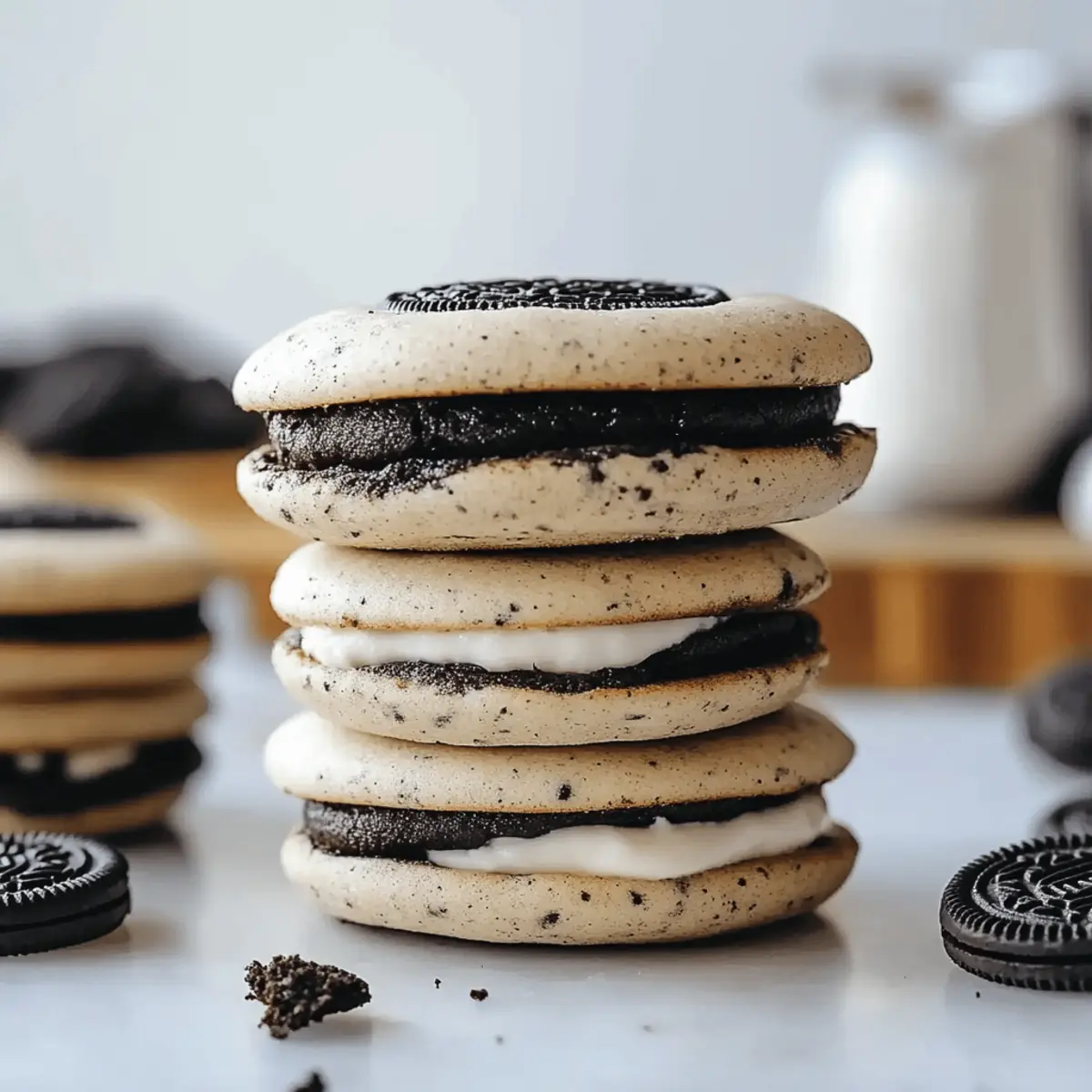 Oreo Whoopie Pies with Creamy Frosting