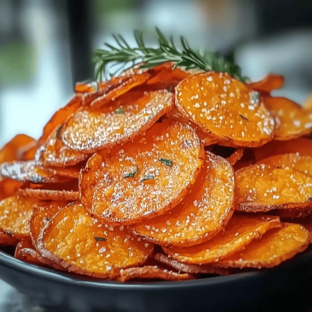 Crispy Air Fryer Sweet Potato Chips
