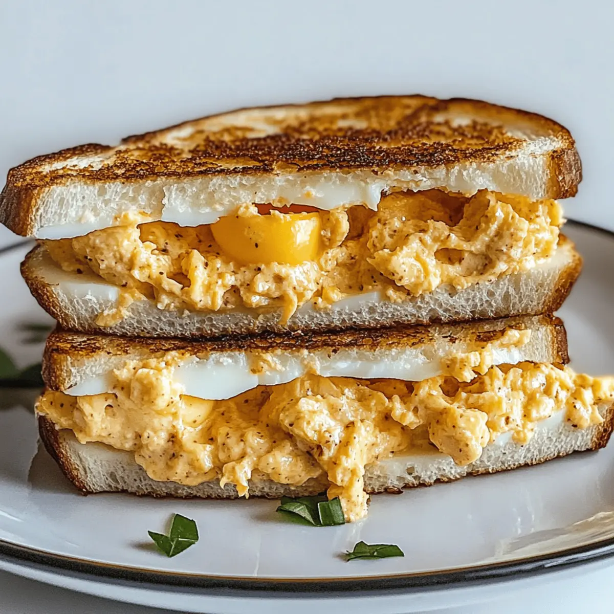 Creamy Fried Egg Salad with Spicy Mayo