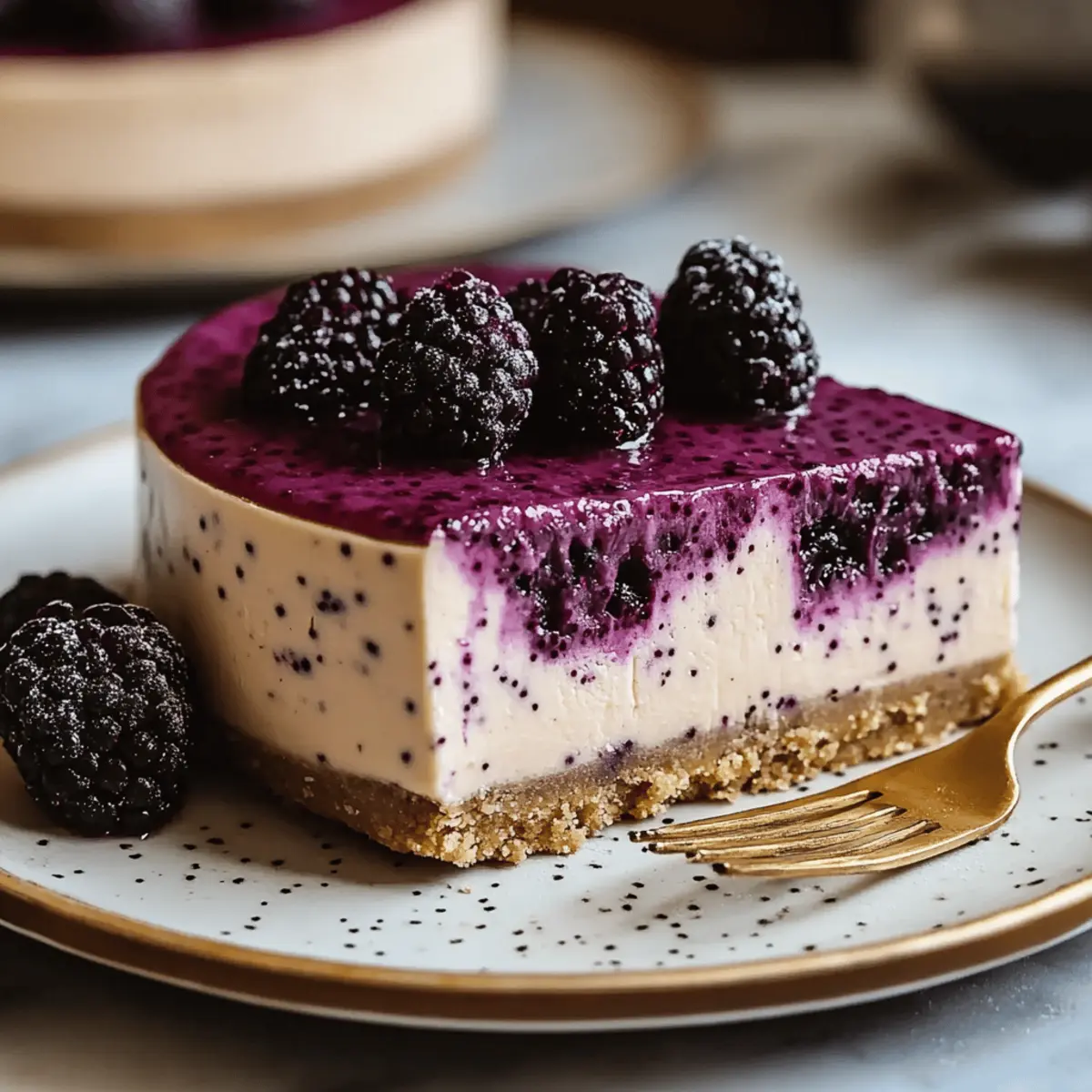 Mulberry & Earl Grey Cheesecake