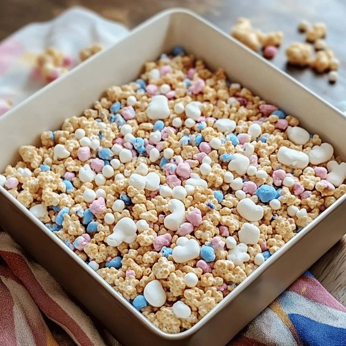 Cake Batter Rice Krispie Treats
