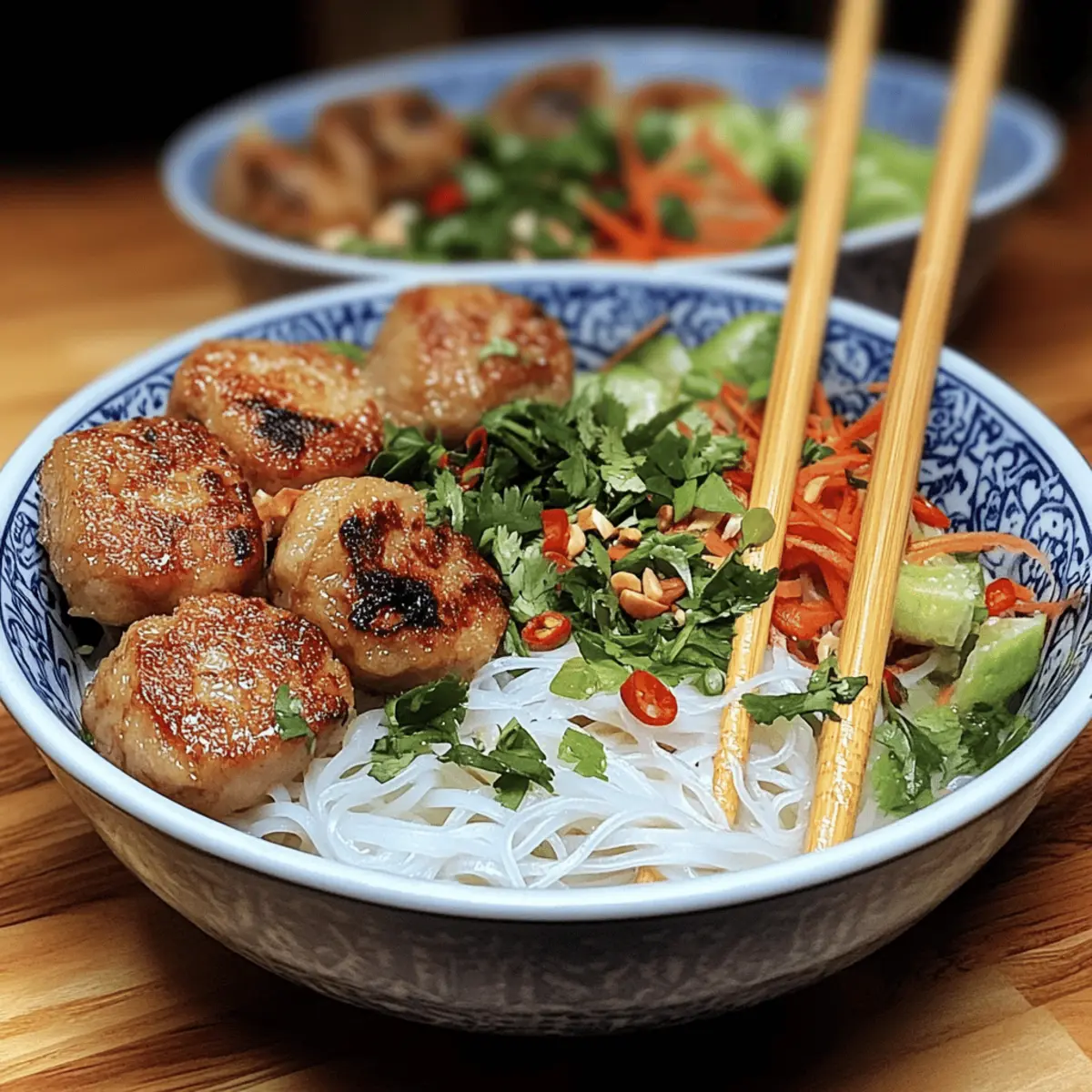 Bun Cha Vietnamese Noodle Bowl