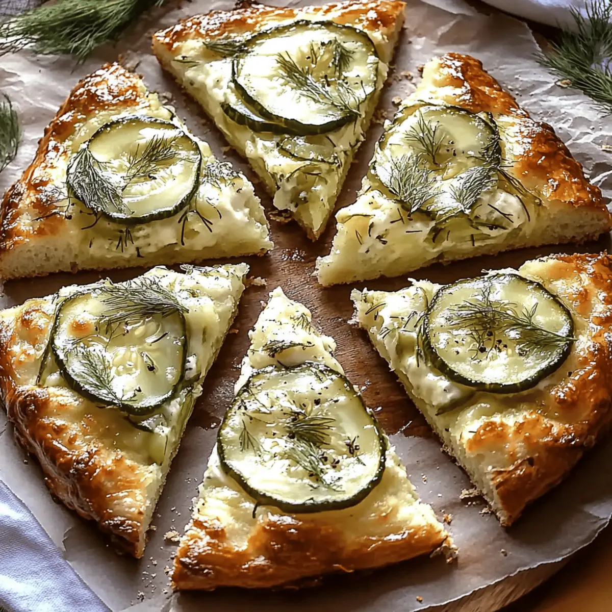 Dill Pickle Focaccia Bread