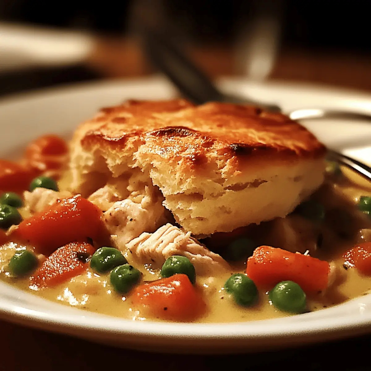 Biscuit Chicken Pot Pie
