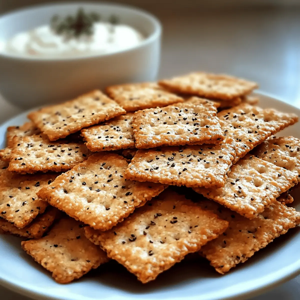 Crispy Almond Flour Crackers