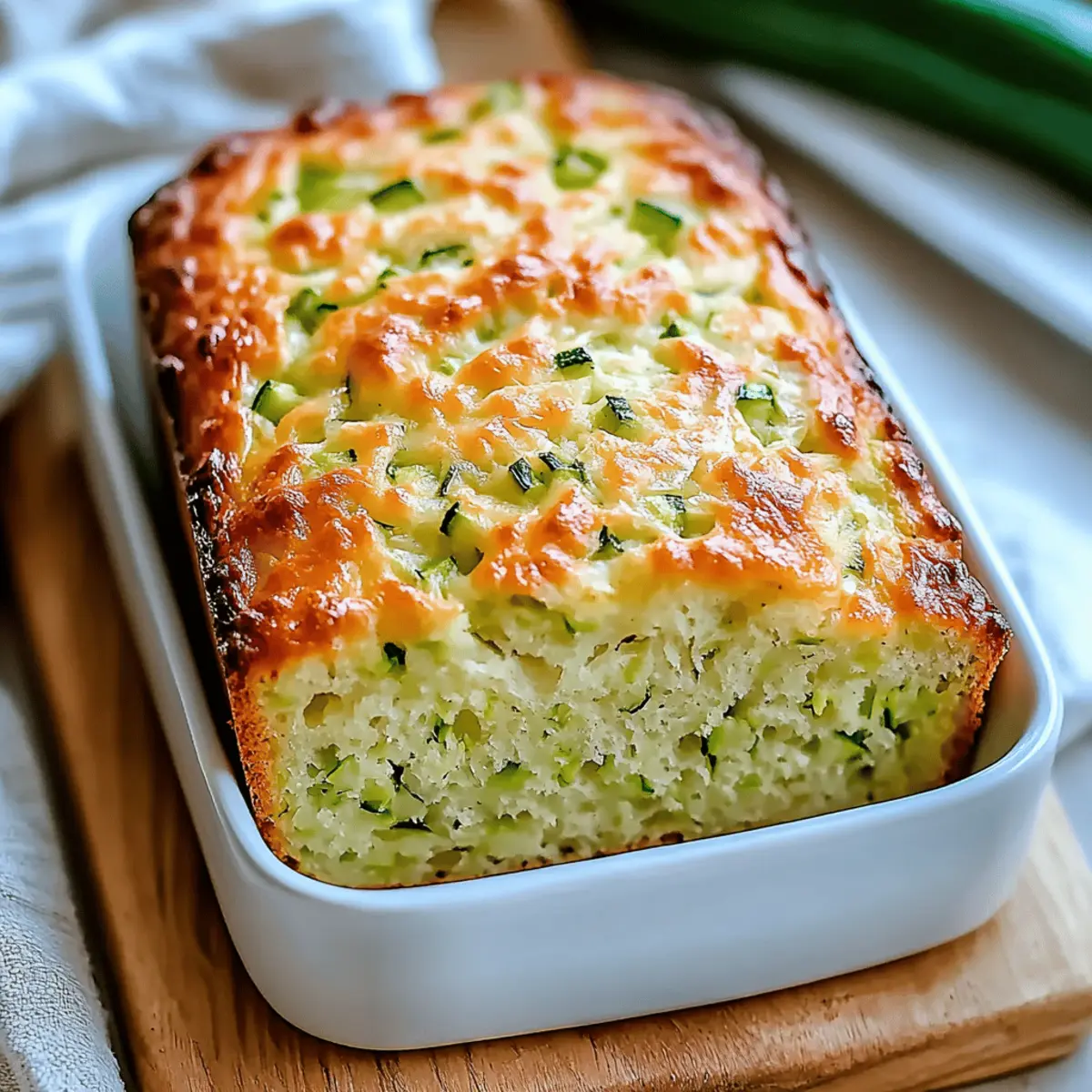 Savory Green Onion Zucchini Cheddar Bread