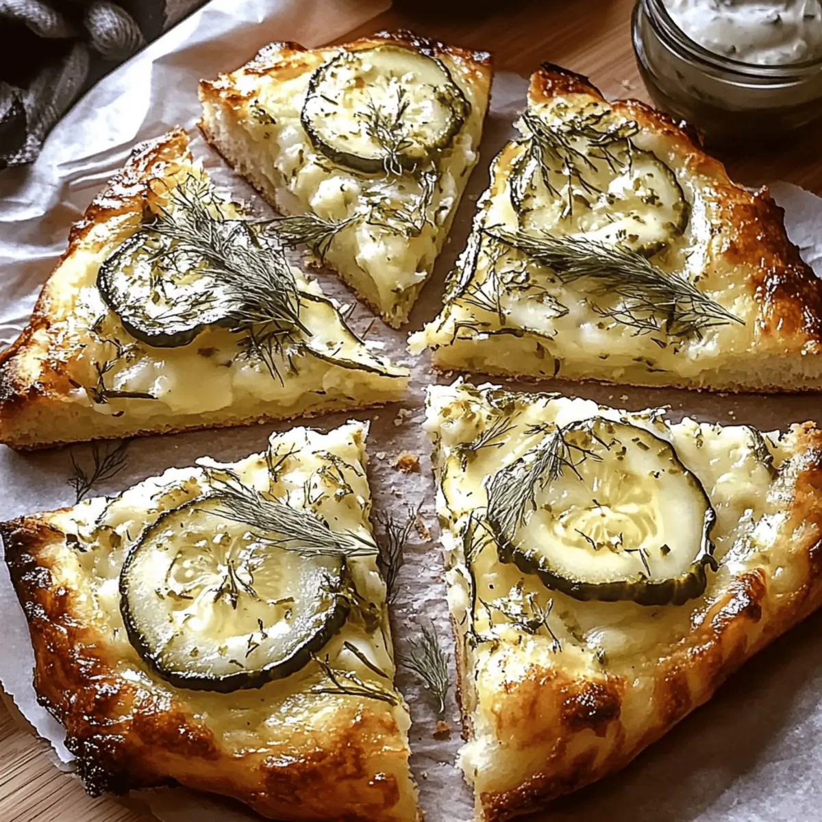 Dill Pickle Focaccia Bread