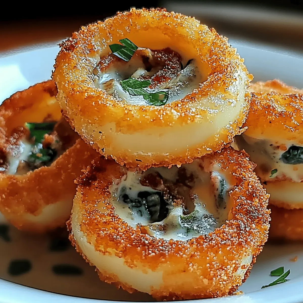 Jalapeño Popper Stuffed Onion Rings