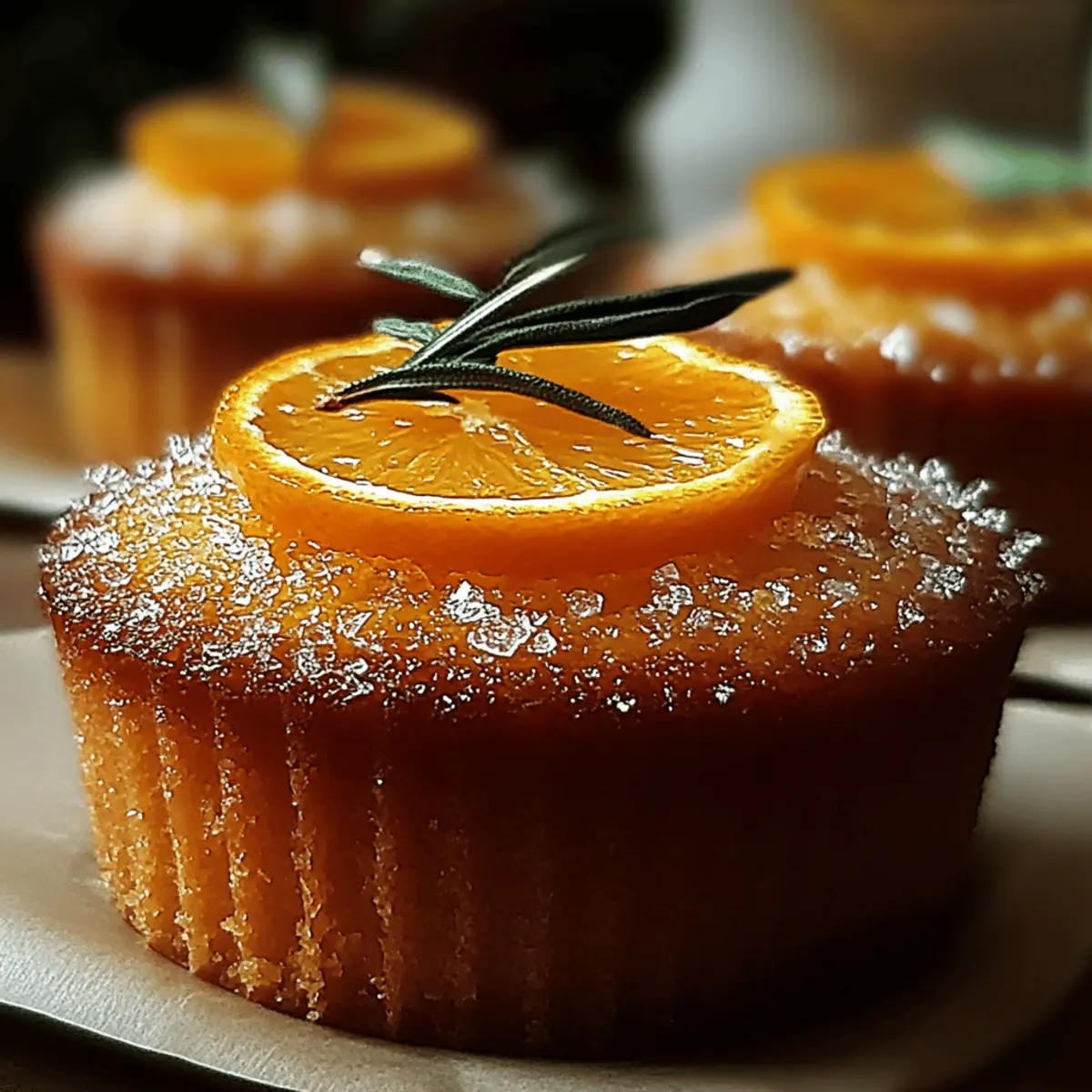 Moist Orange Ginger Honey Cakes