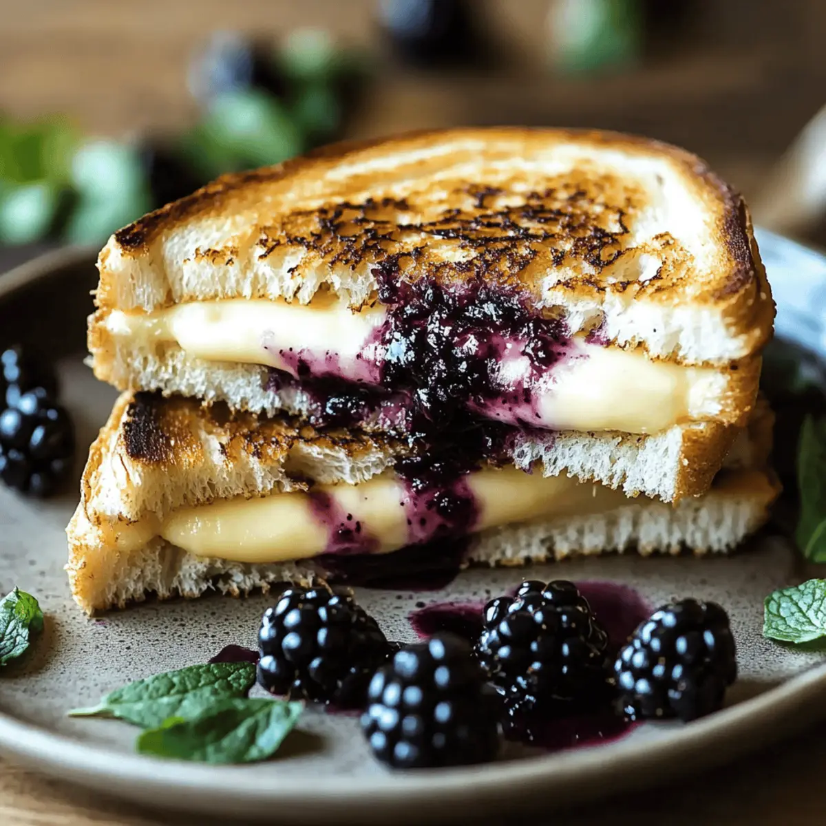 Balsamic Blackberry Grilled Cheese