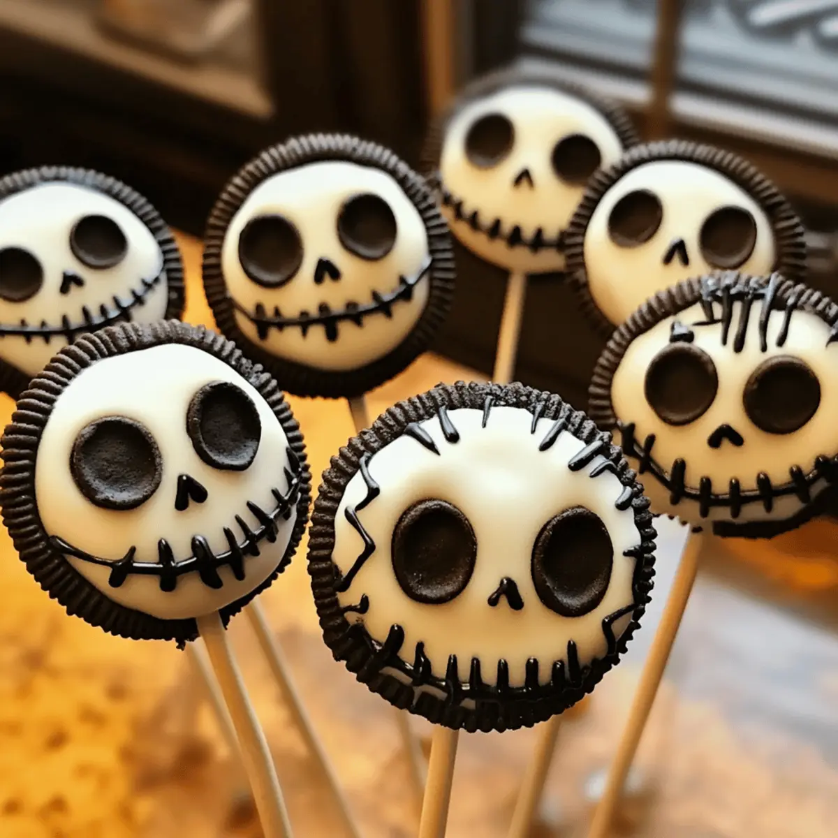 Jack Skellington Oreo Pops