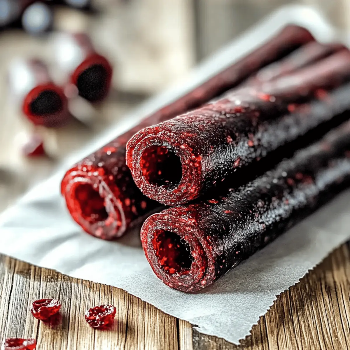 Apple and Berry Fruit Leather