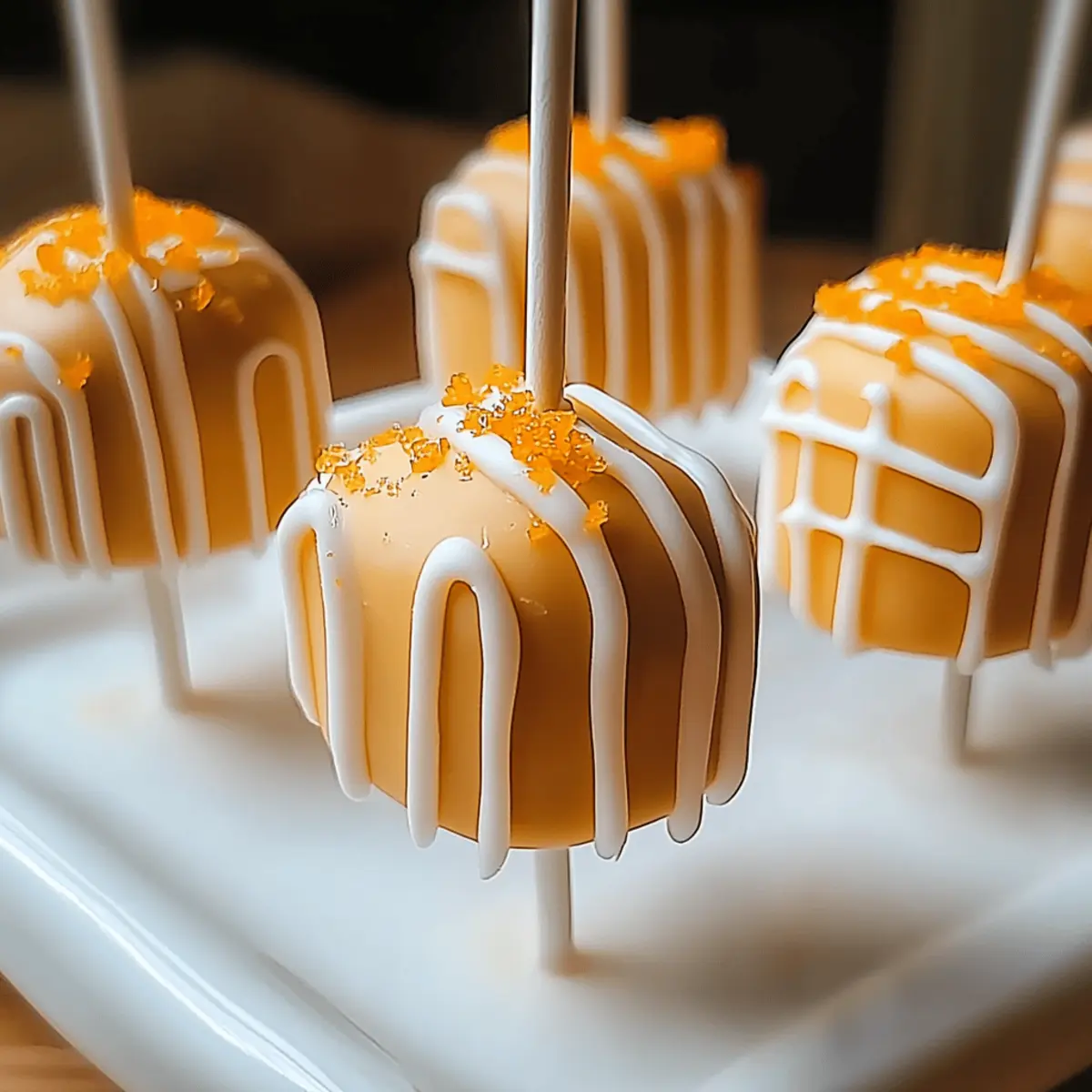 Orange Cream Cake Pops