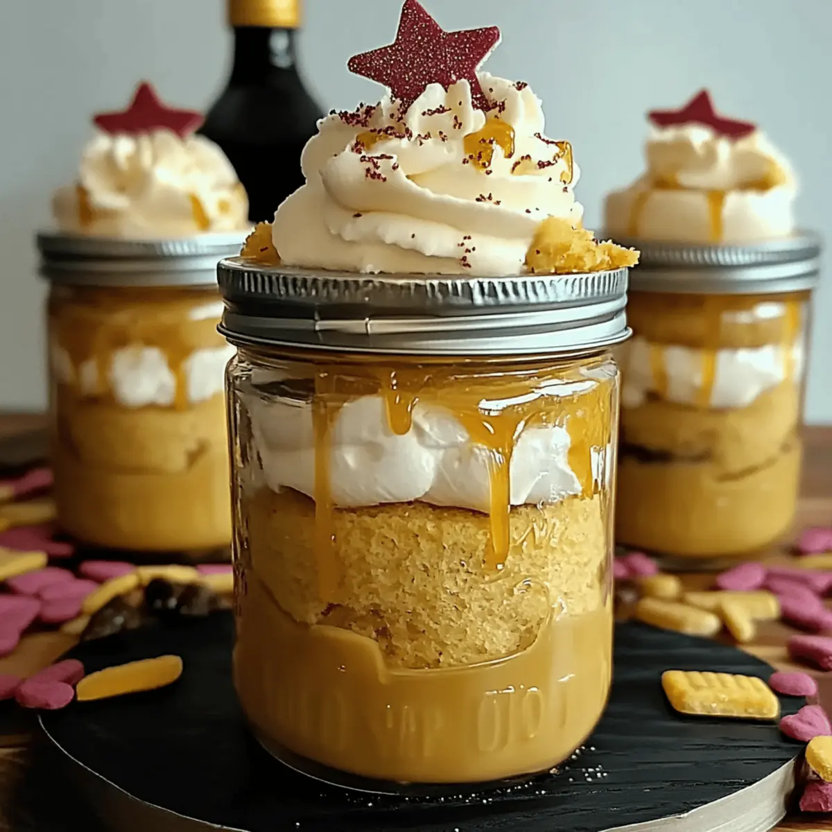 Butterbeer Cake Jars