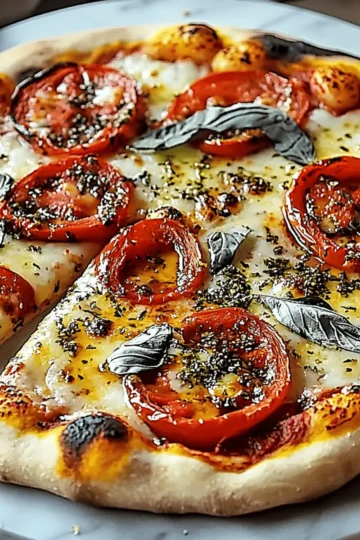 Chili Roasted Red Pepper Pizza with a Spicy Kick