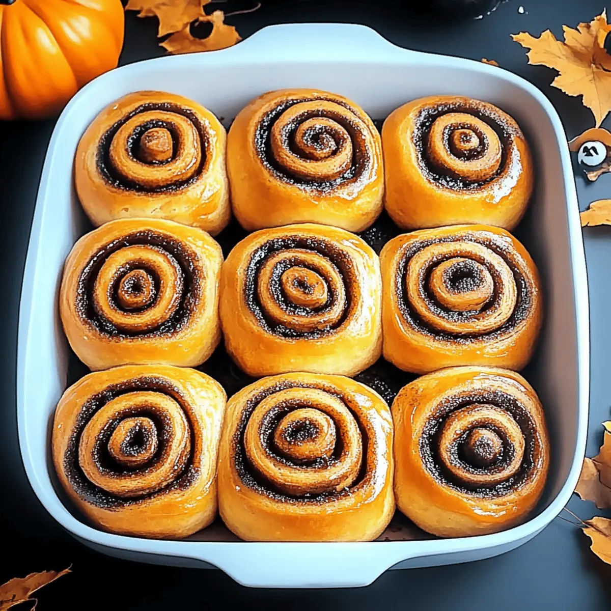 Halloween Cinnamon Rolls