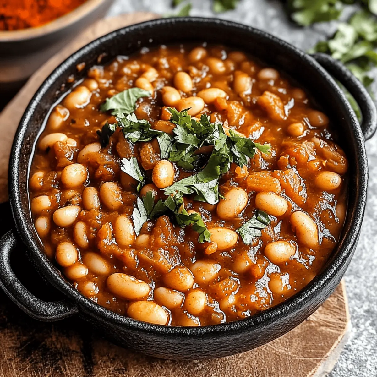 Moroccan Stewed White Beans