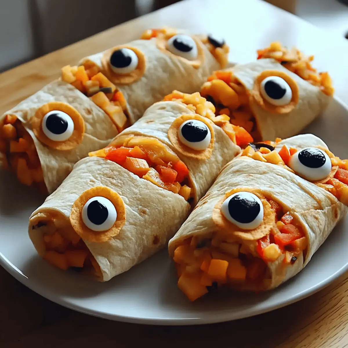 Mummy Veggie Wraps