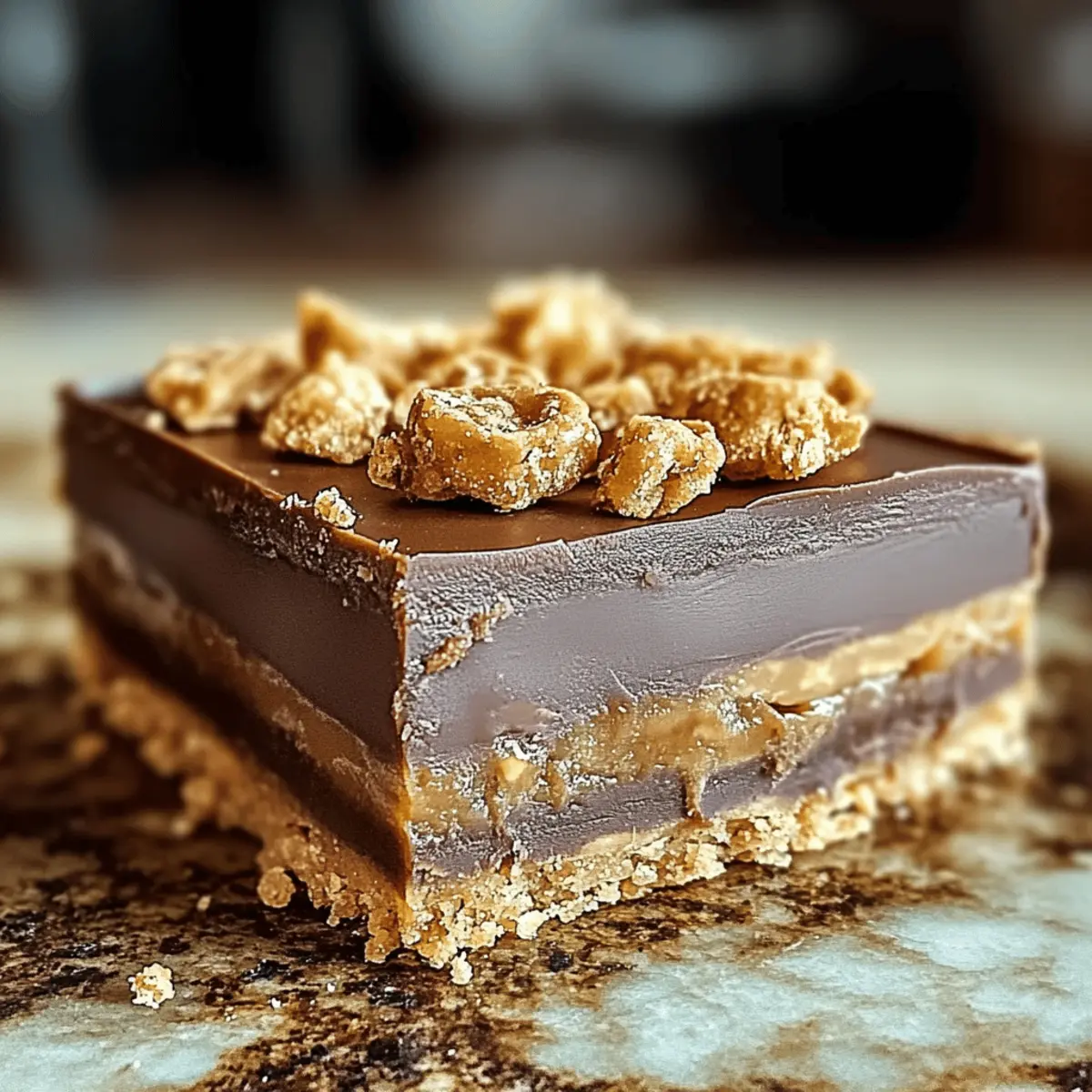 No-Bake Crunchie Slice