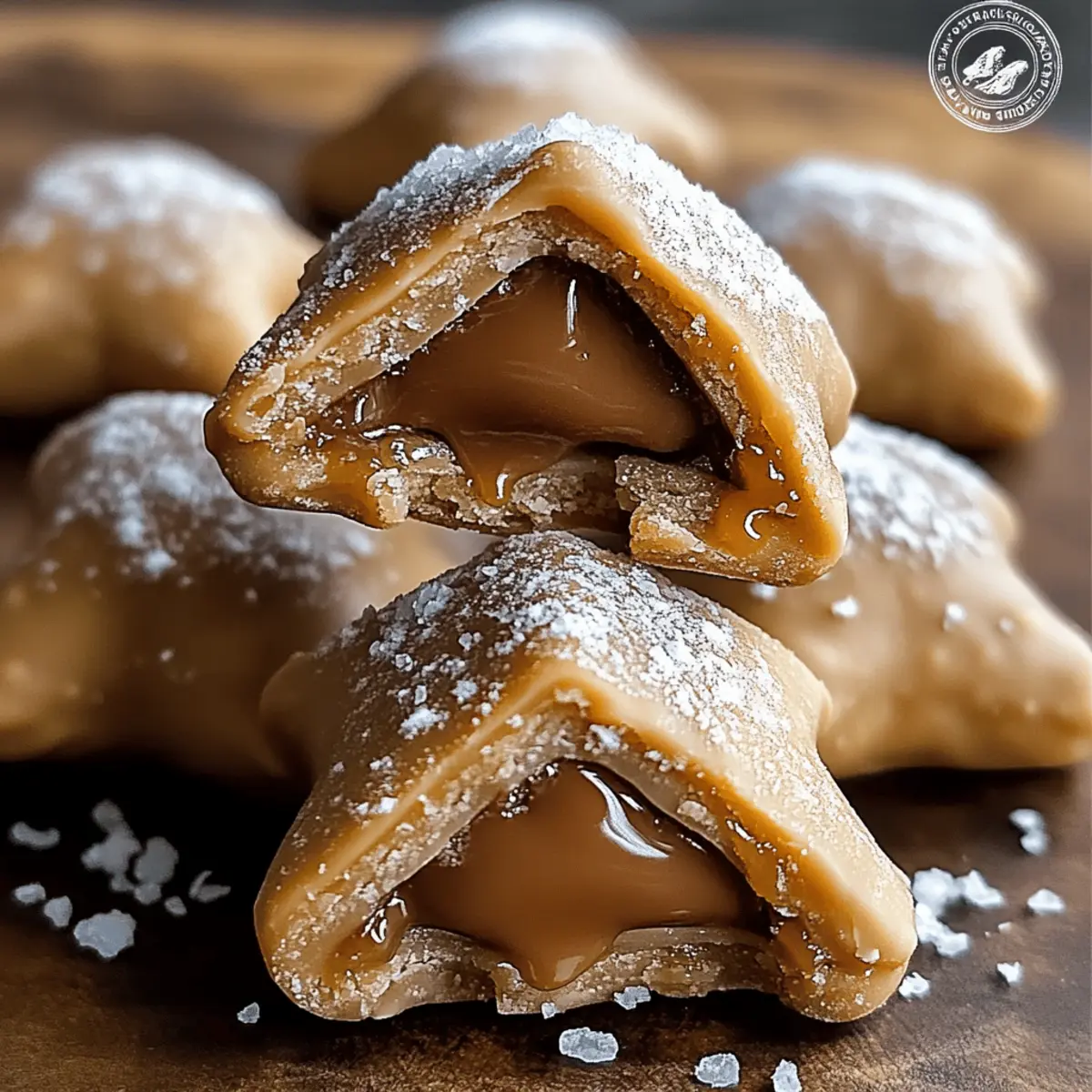 Salted Caramel Chocolate Pillows