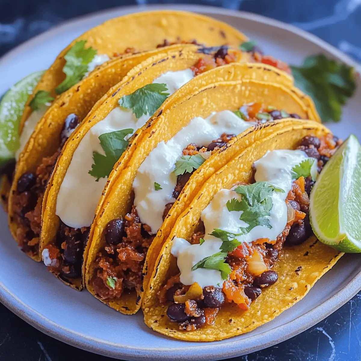 Savory Pumpkin and Black Bean Tacos