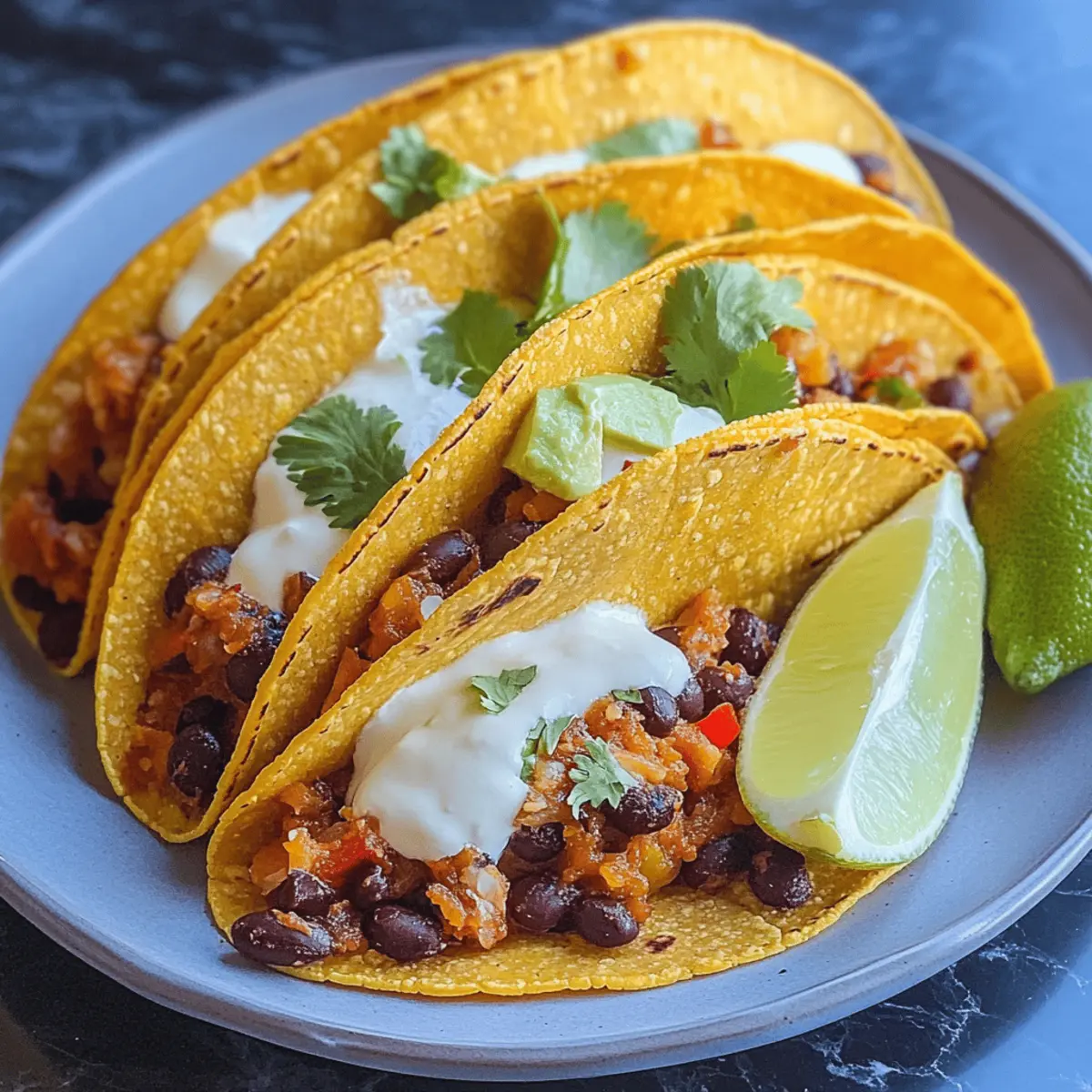 Savory Pumpkin and Black Bean Tacos