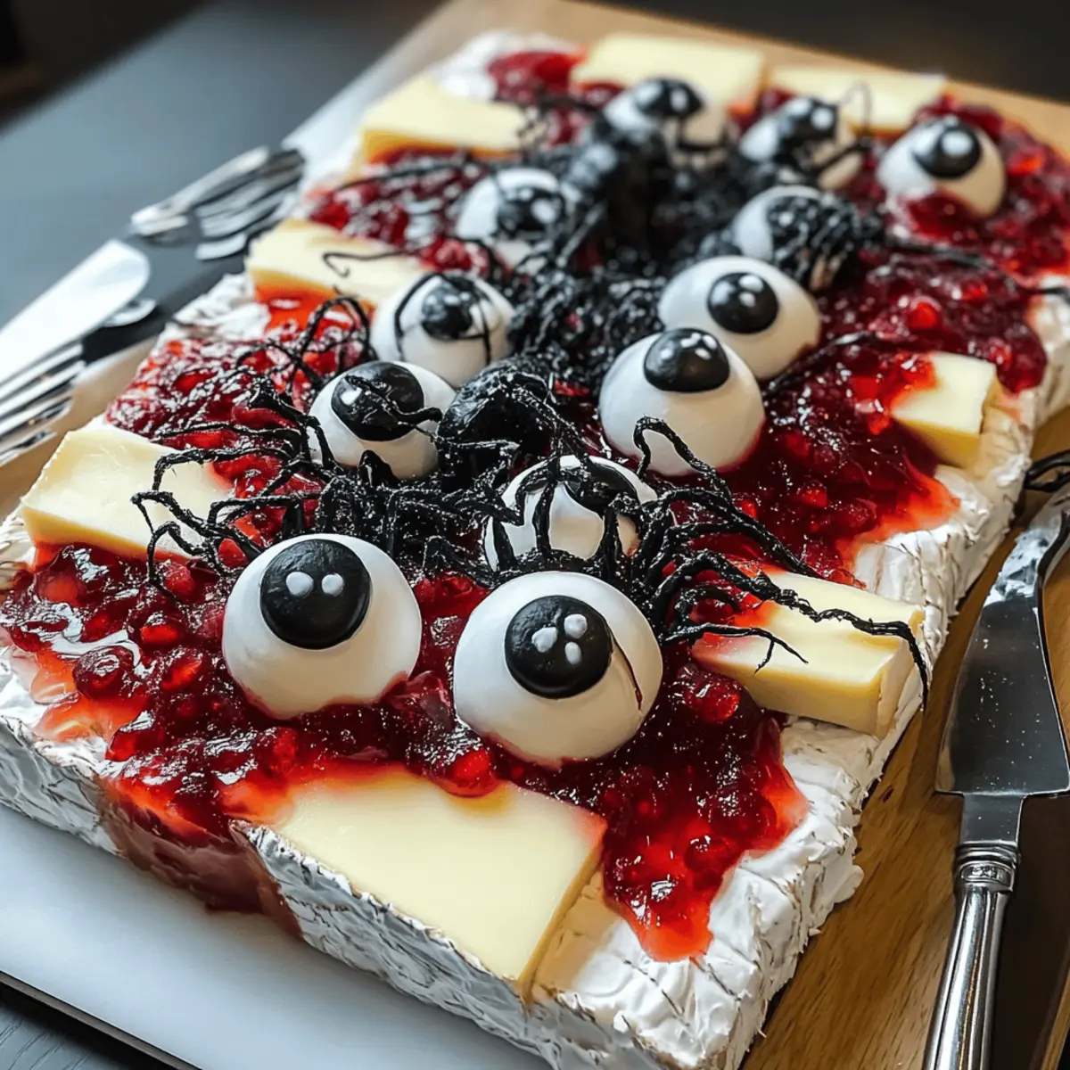 Spooky Halloween Cheese Board