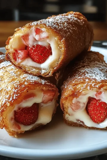 Strawberry Cheesecake Eggroll