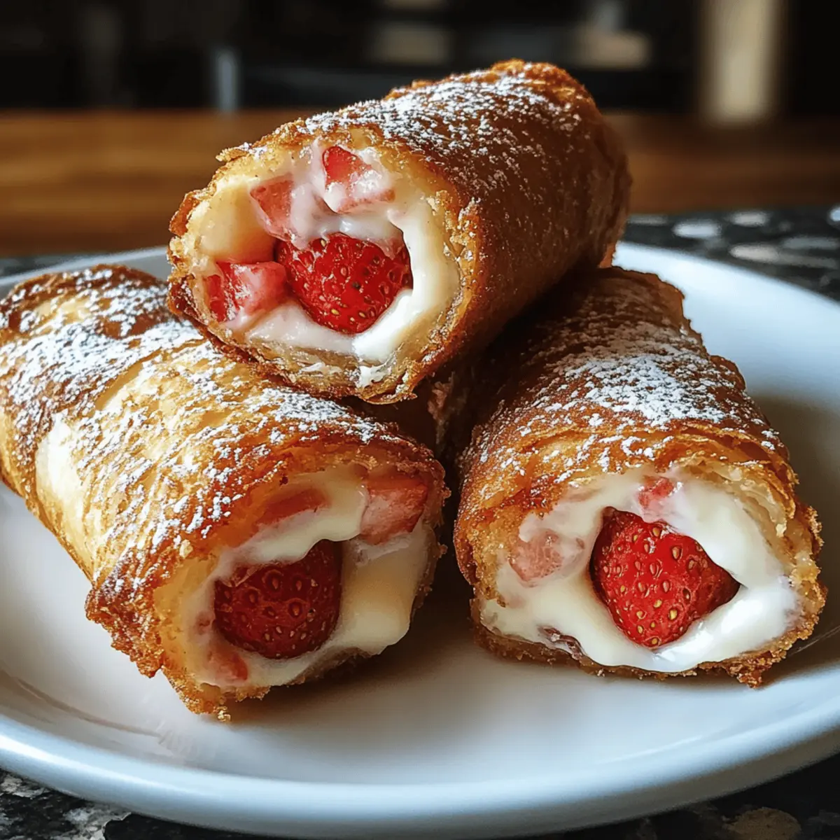 Strawberry Cheesecake Eggroll