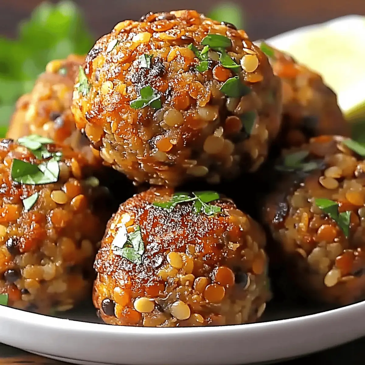 Vegetarian Lentil Meatballs