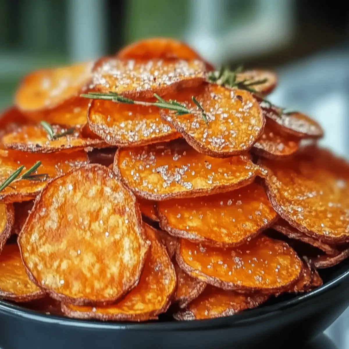 Crispy Air Fryer Sweet Potato Chips