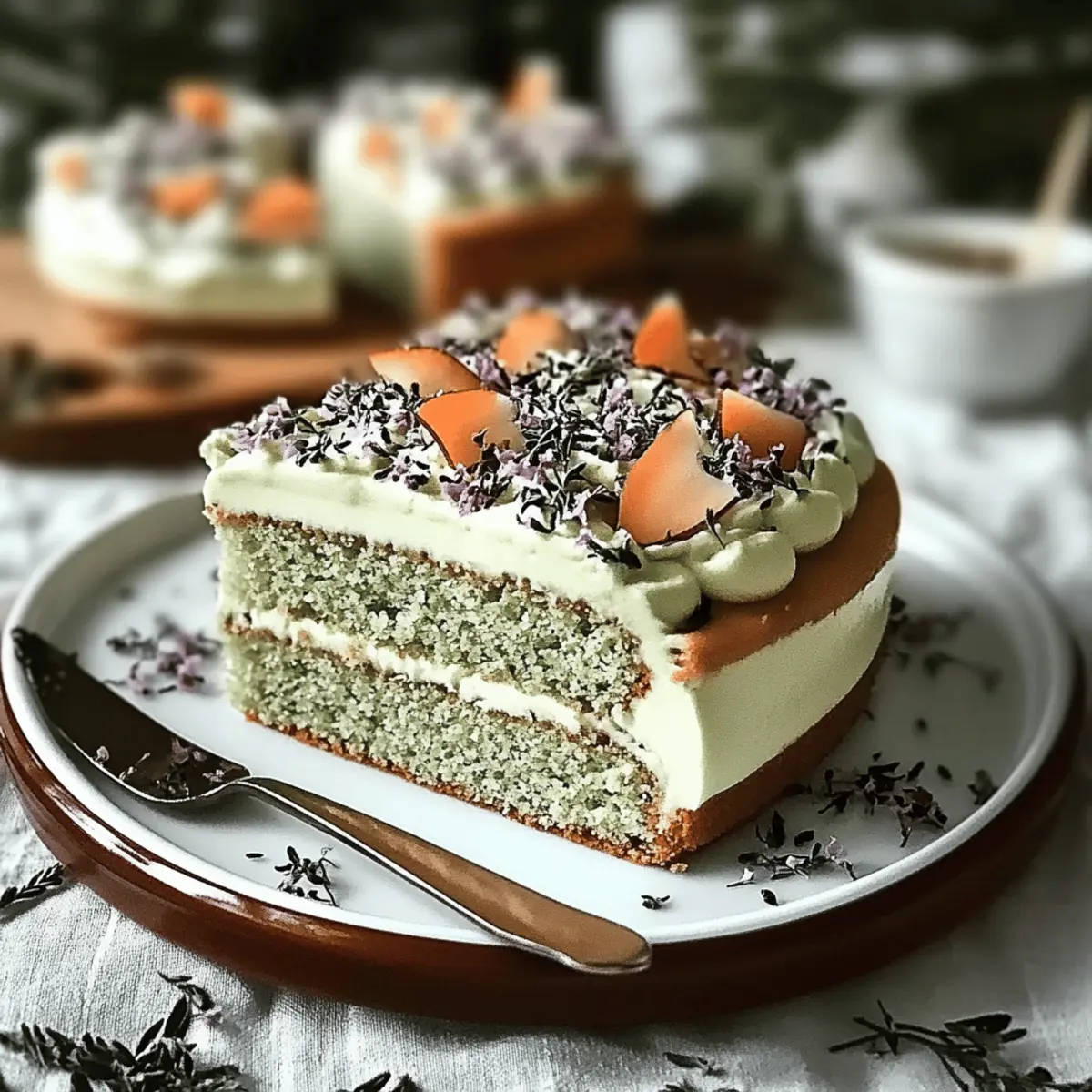 Genmaicha Coconut Milk Cake