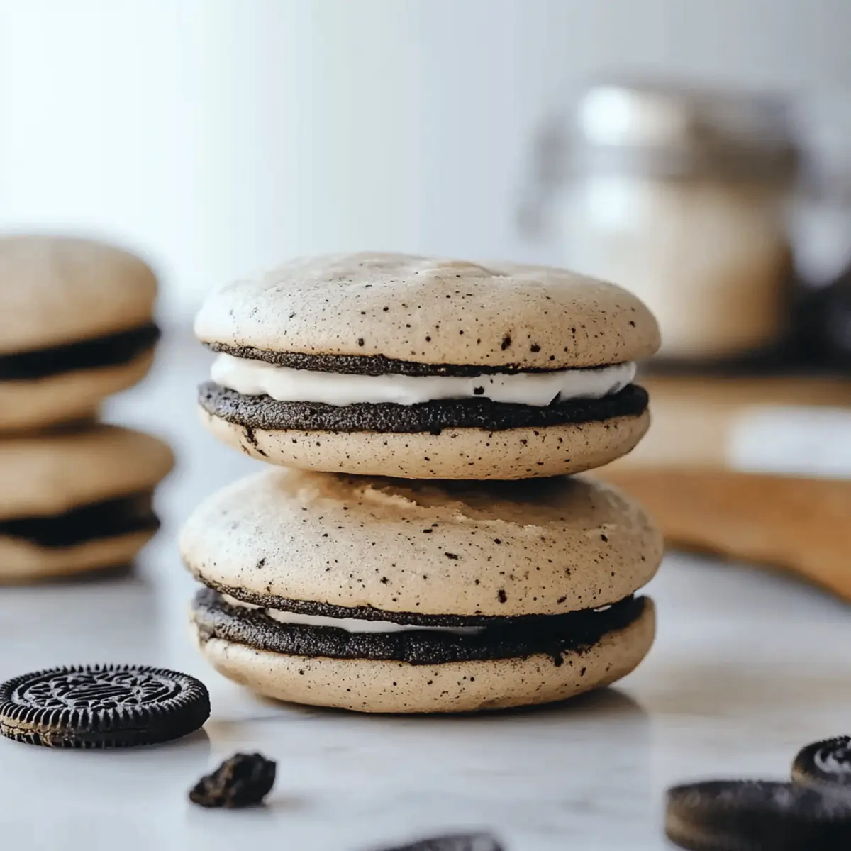 Oreo Whoopie Pies with Creamy Frosting