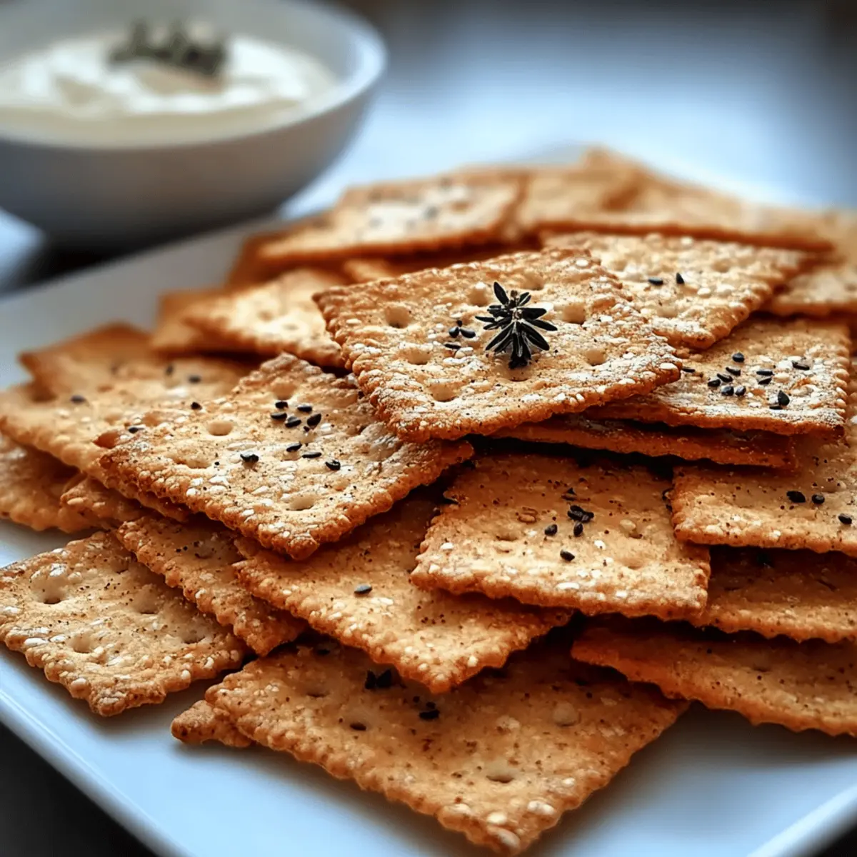 Crispy Almond Flour Crackers