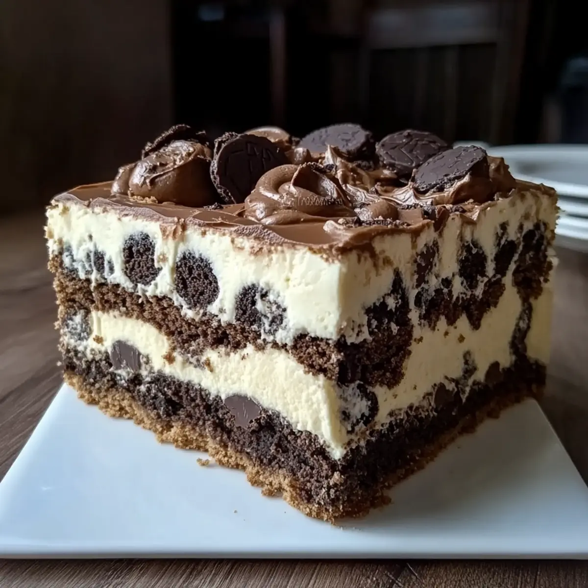 5 Layer Cookie Box Brownie Cheesecake