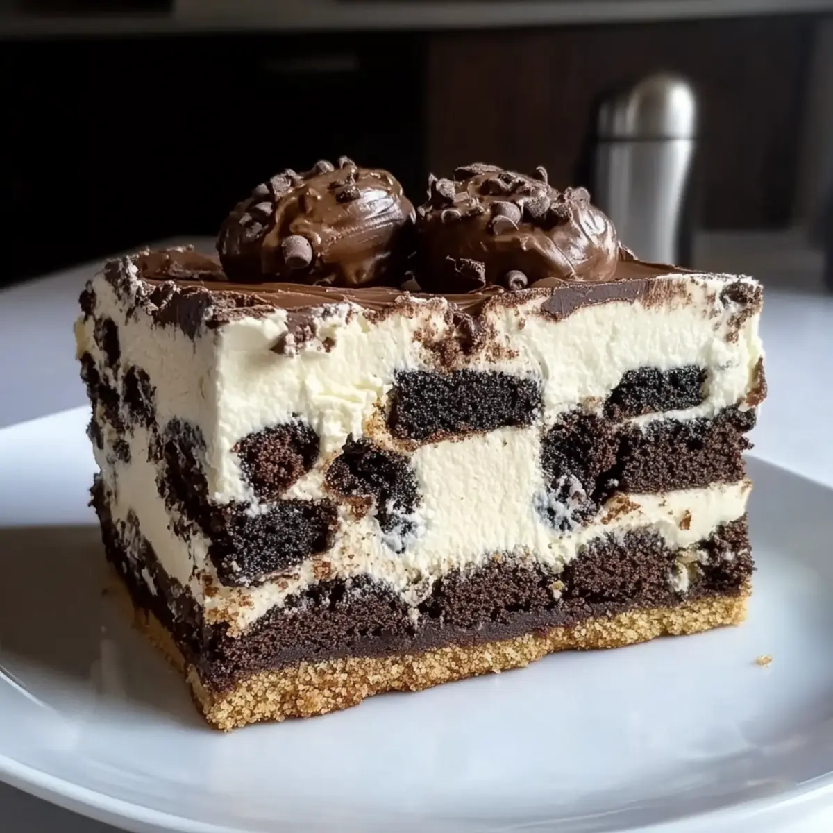 5 Layer Cookie Box Brownie Cheesecake
