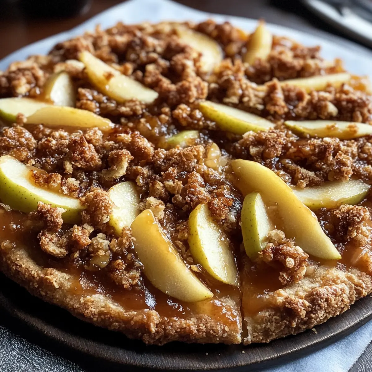 Apple Crisp Pizza