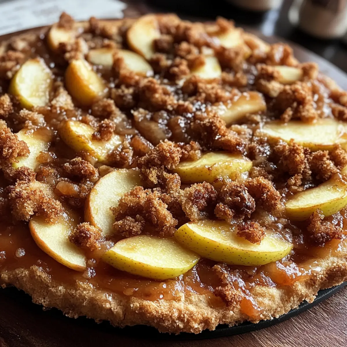 Apple Crisp Pizza