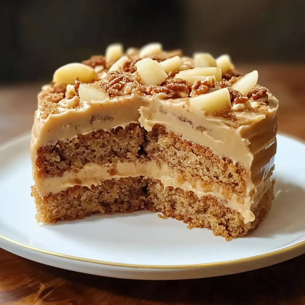 Apple Spice Cake with Brown Sugar Frosting