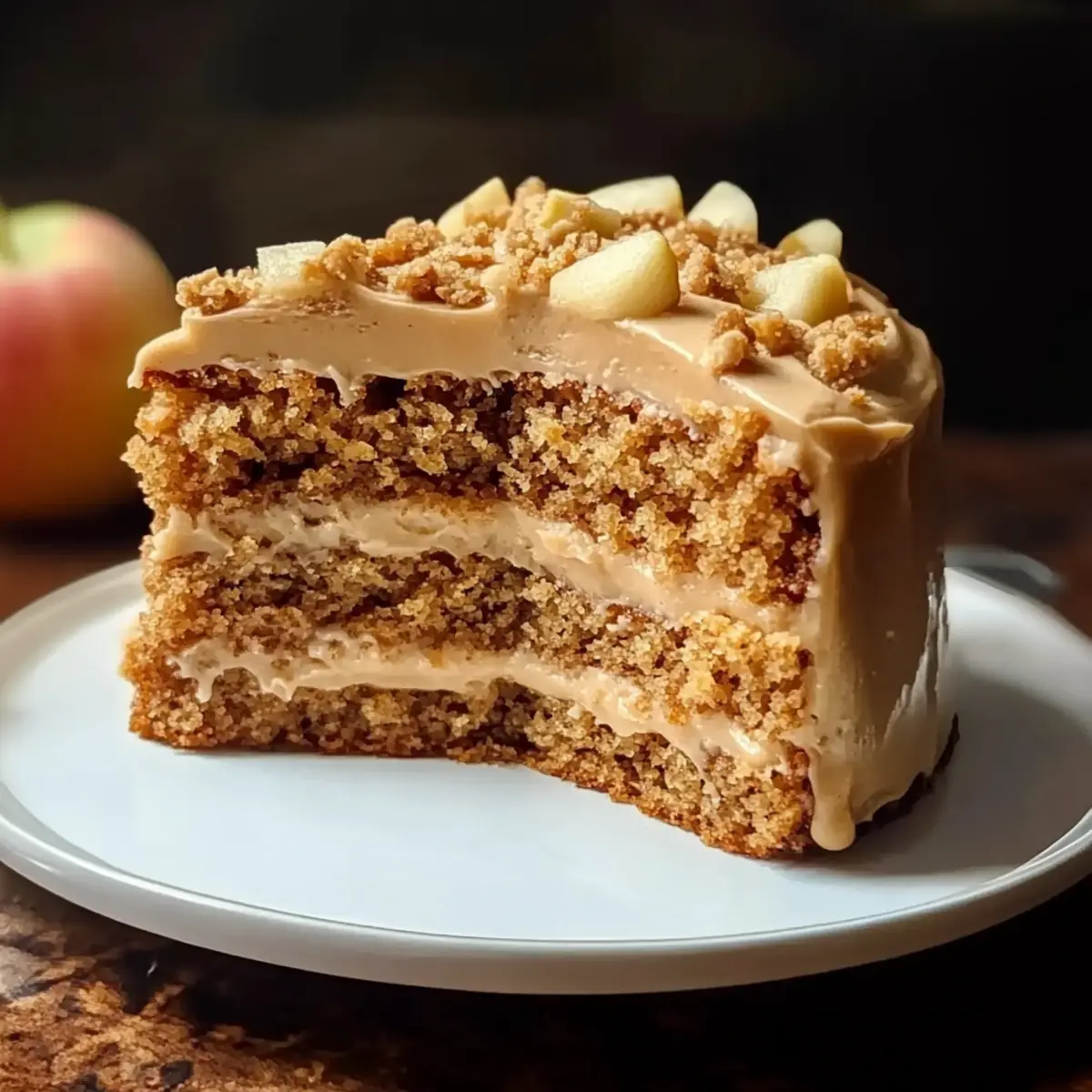 Apple Spice Cake with Brown Sugar Frosting