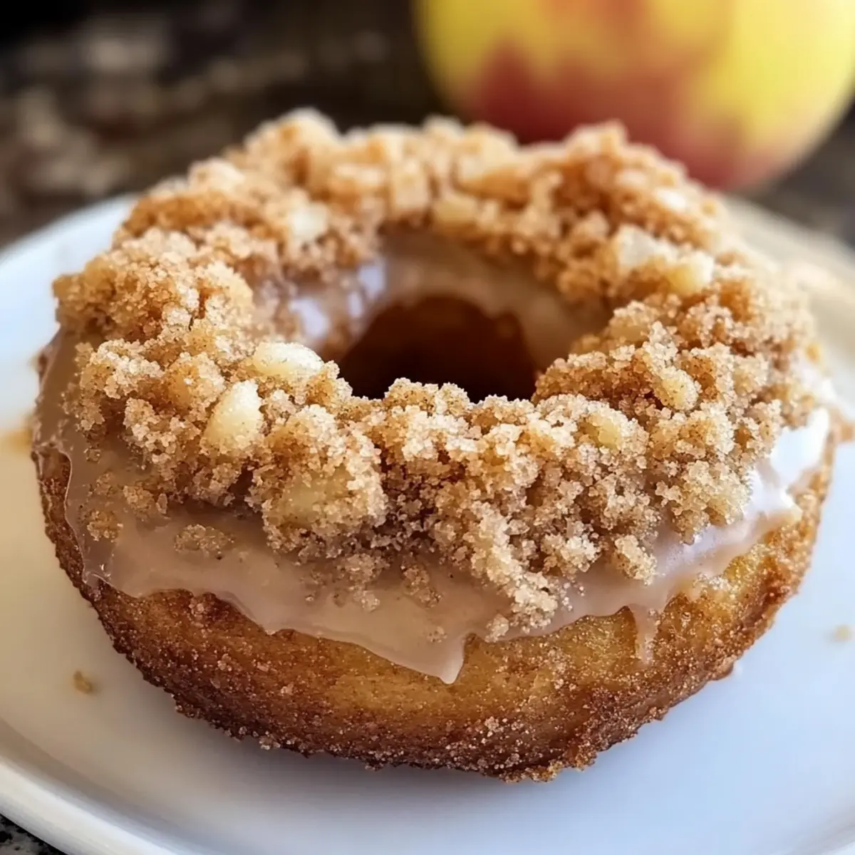 Baked Apple Crumb Donuts