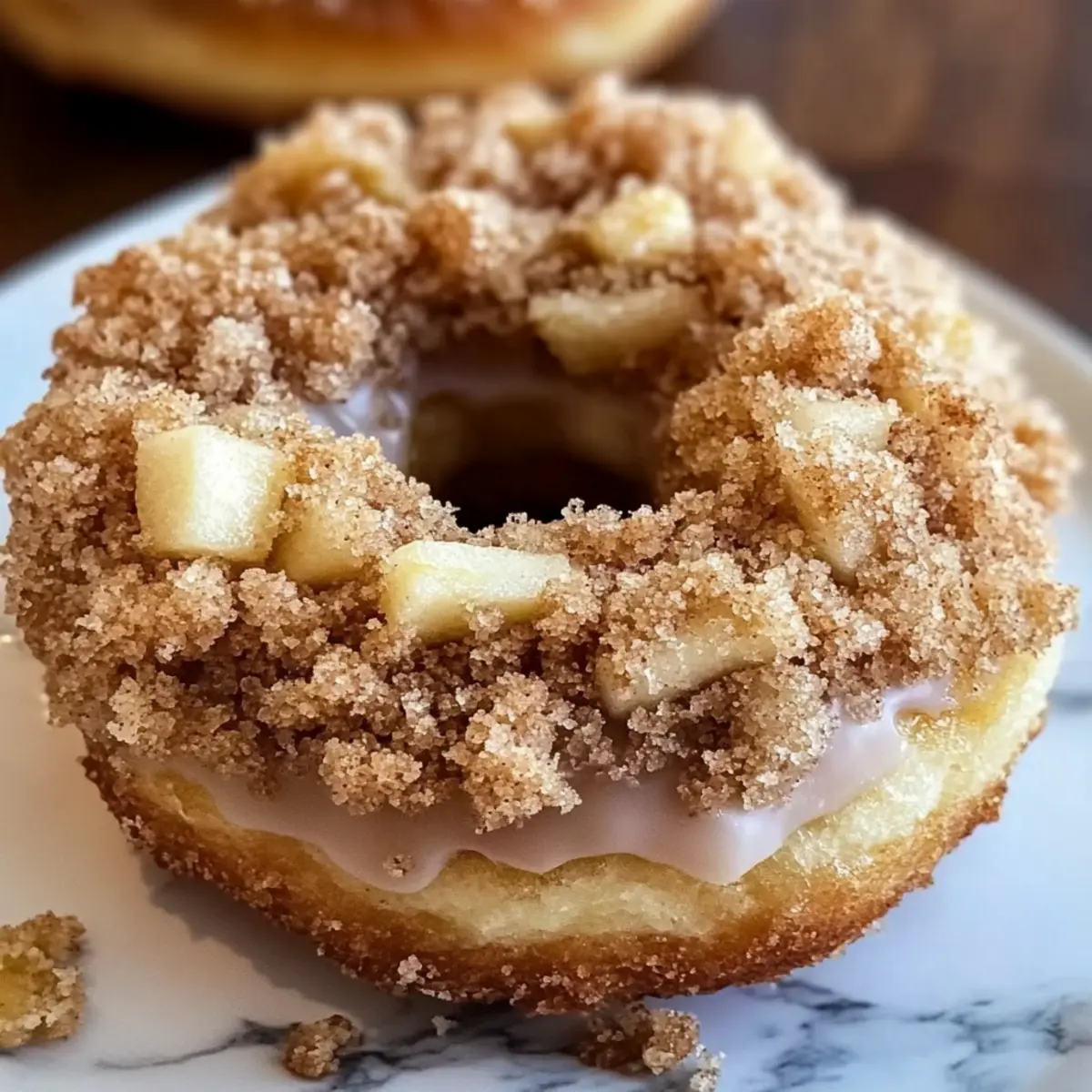 Baked Apple Crumb Donuts