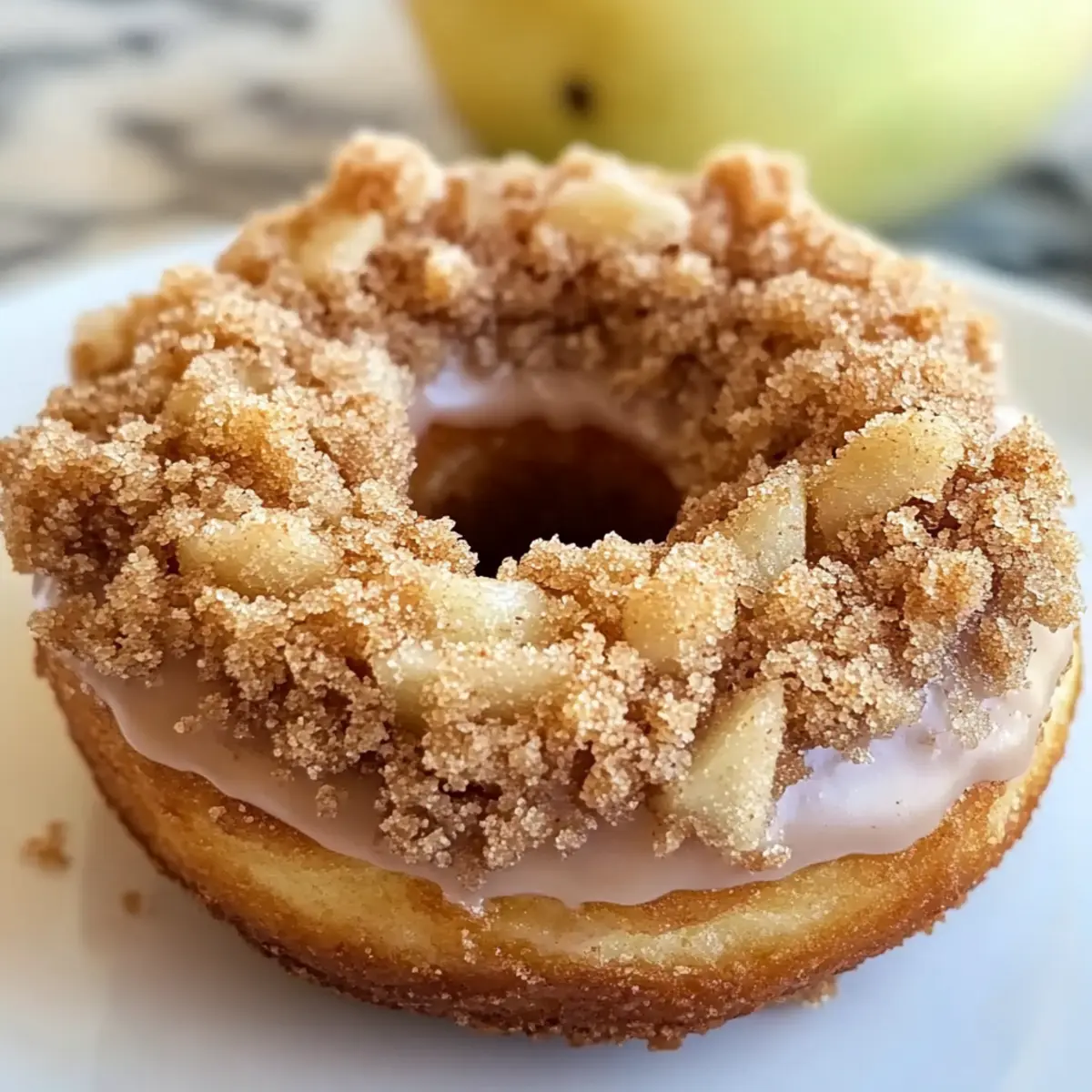 Baked Apple Crumb Donuts