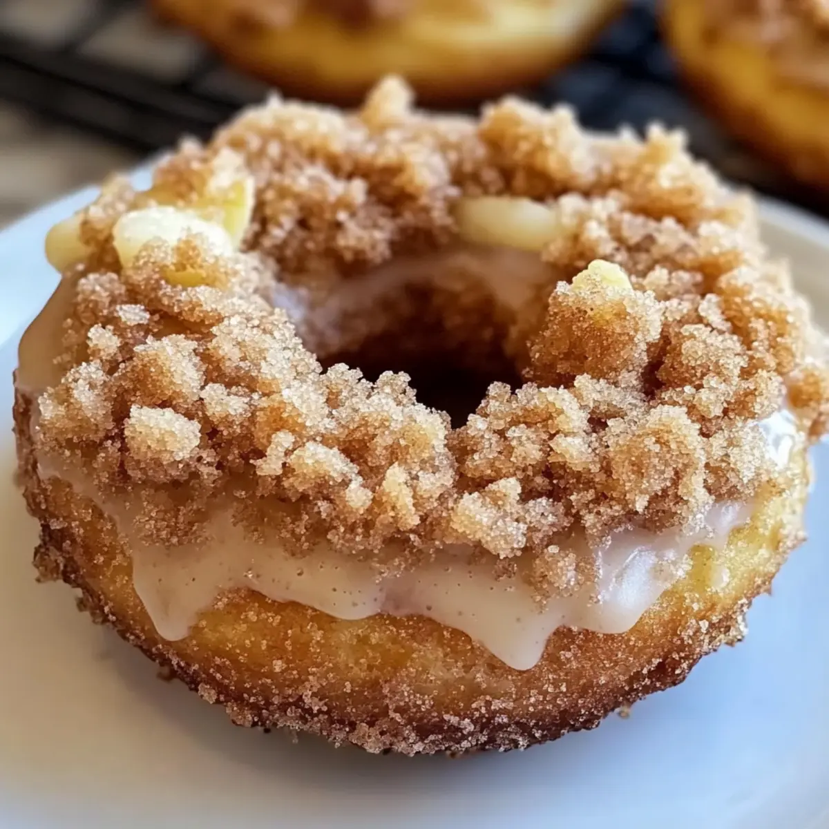 Baked Apple Crumb Donuts