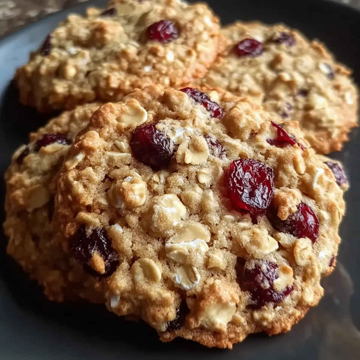 Bakery-Style Cranberry Walnut Oatmeal Cookies