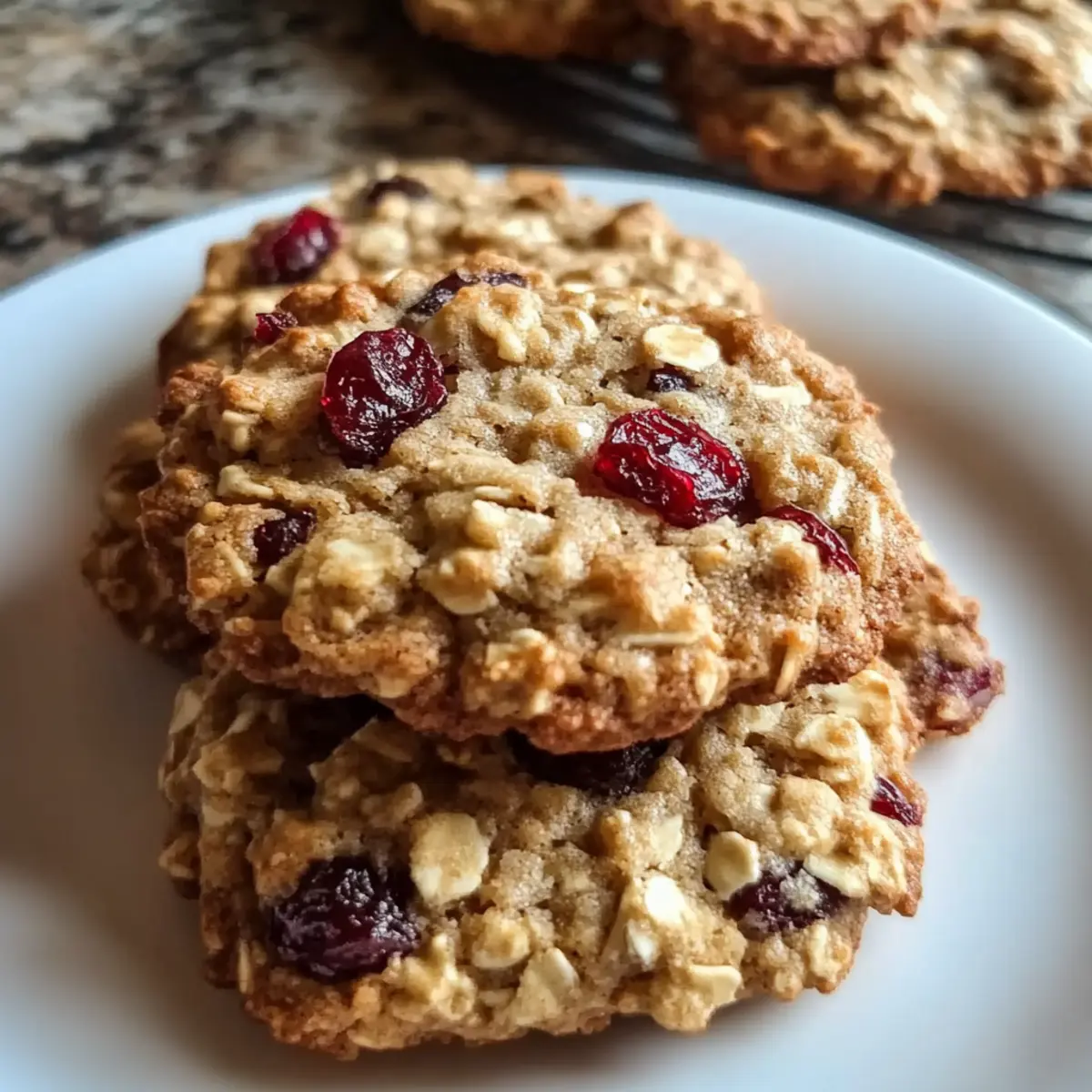 Bakery-Style Cranberry Walnut Oatmeal Cookies