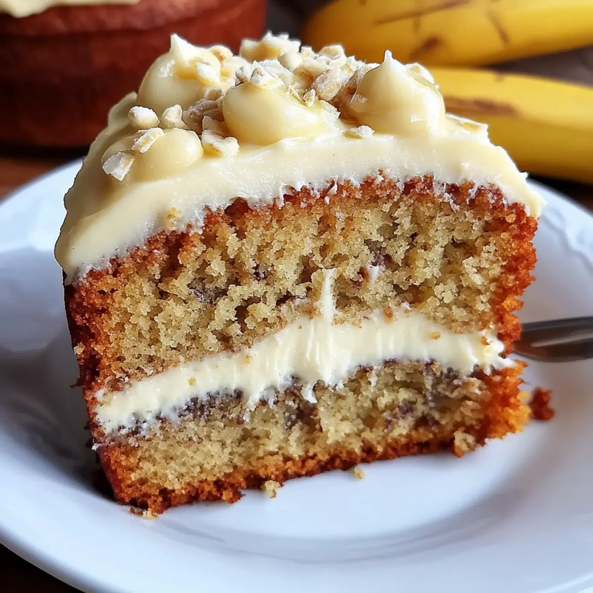 Banana Bread Cake with Cream Cheese Frosting