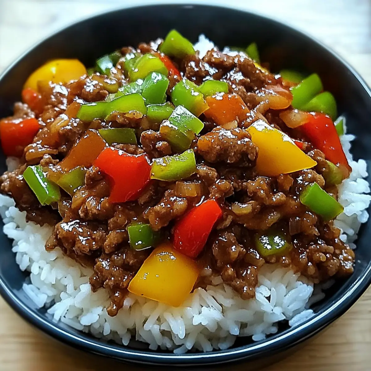 Beef Pepper Rice Bowl