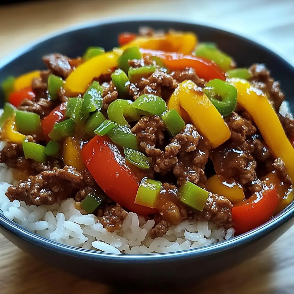 Beef Pepper Rice Bowl