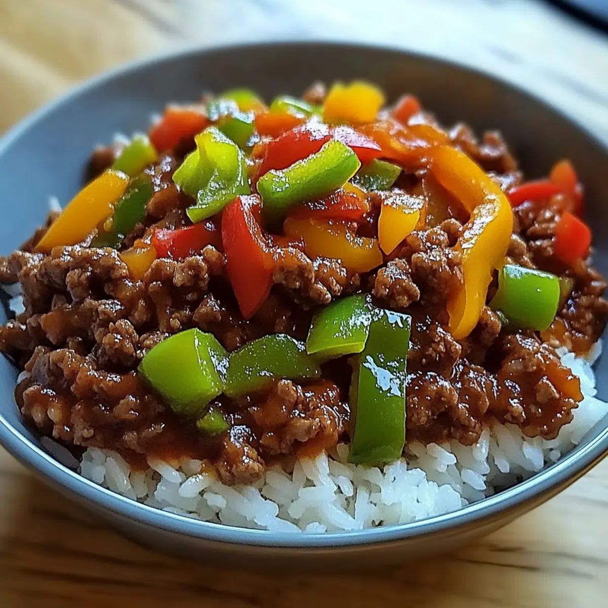 Beef Pepper Rice Bowl
